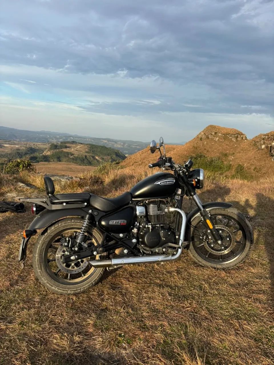 Meteor 350 Stellar Black ** MOTO "ZERADA"** + Acessorios 