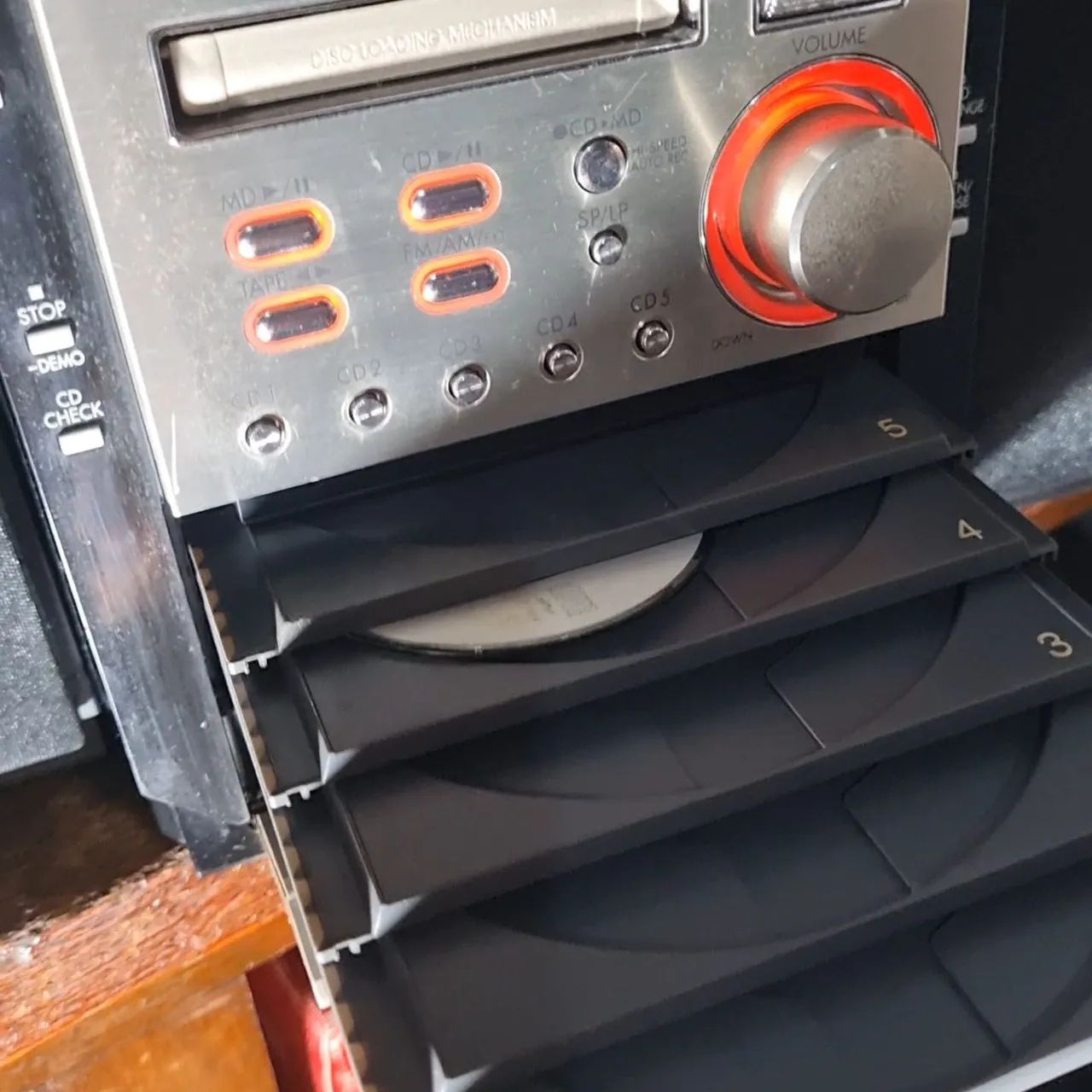Panasonic SA PM 700 MD Som Importado Micro System Japão MINI DISC - Foto 3