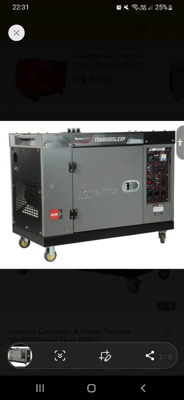 Gerador toyama TD8500SLE - Foto 3