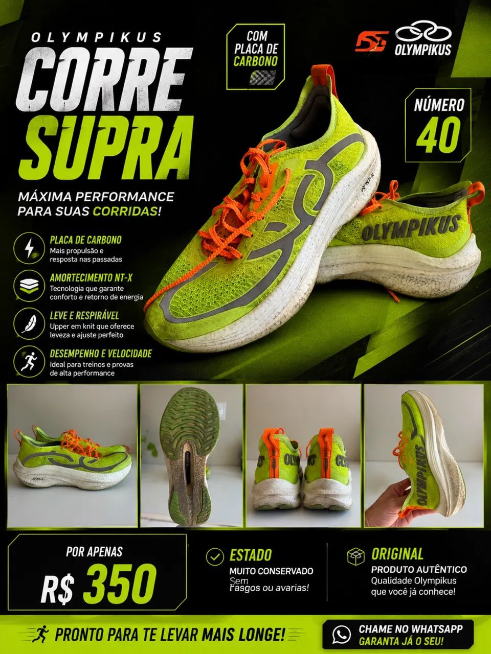 Olympikus corre supra - Calçados - Ponta Verde, Maceió 1519453709