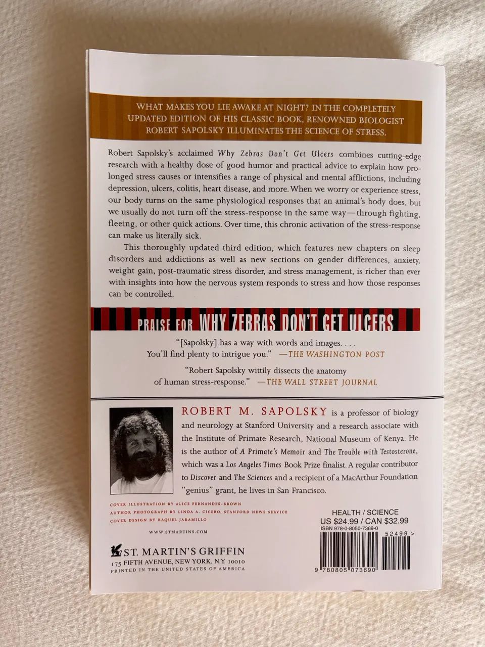 Livro why zebras don?t get ulcers  - Foto 2