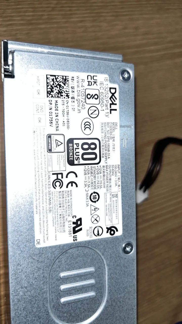 Fonte de alimentação Dell Vostro 3710/ 3910, Optiplex 3000/5000/7000 - Foto 2