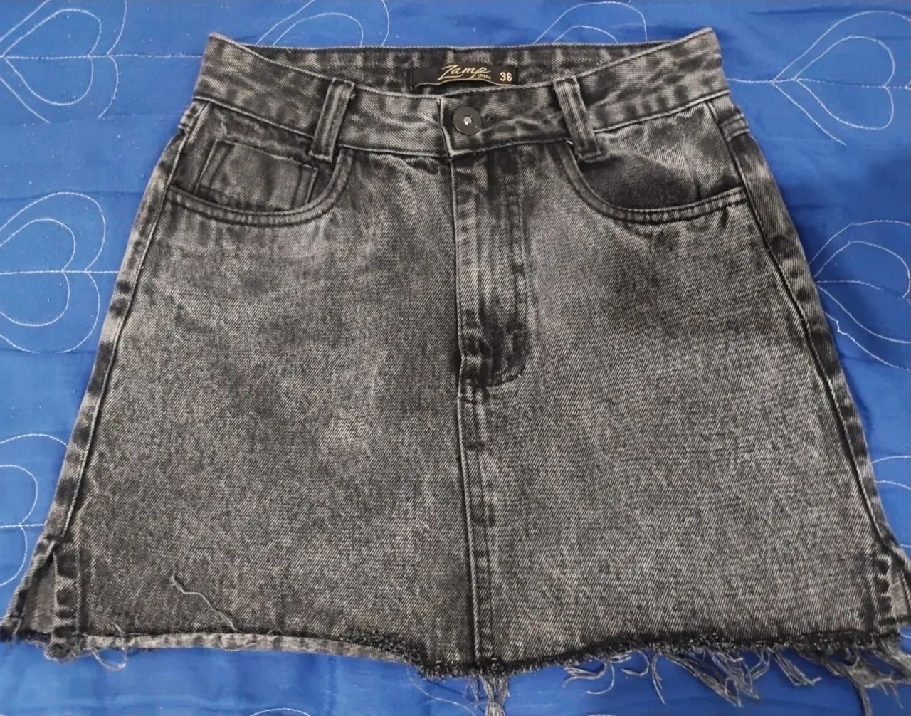 Saia jeans seminova, usada 1x ( tam.36)