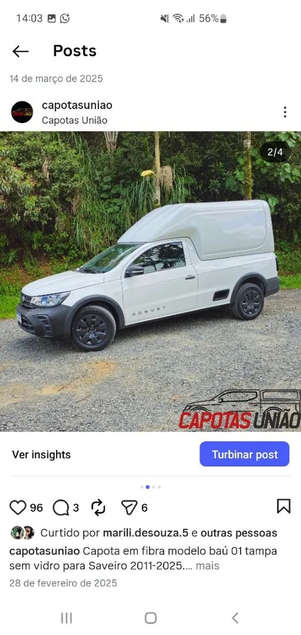 Venda de Capotas em fibra entre em contato no WhatsApp 47 3436-7405  - Foto 2