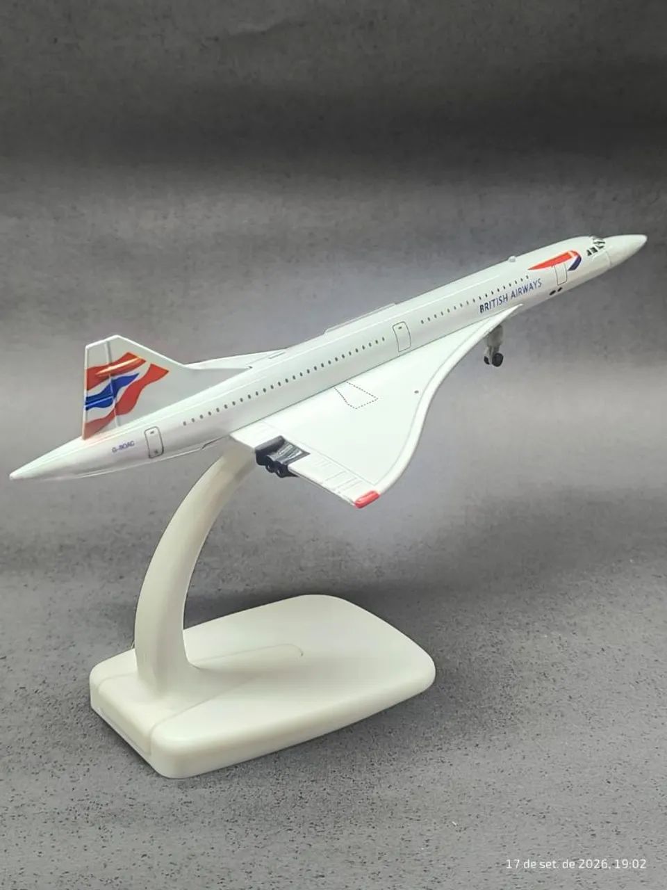 Concorde 16cm avião de ferro - Foto 2