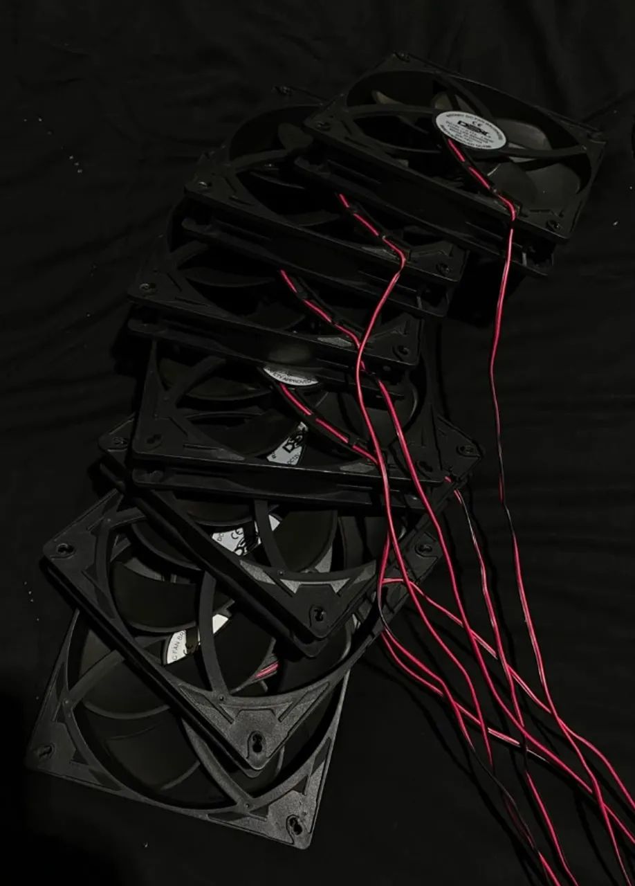 7 FANS COOLER 140MM DC 12V - Foto 3