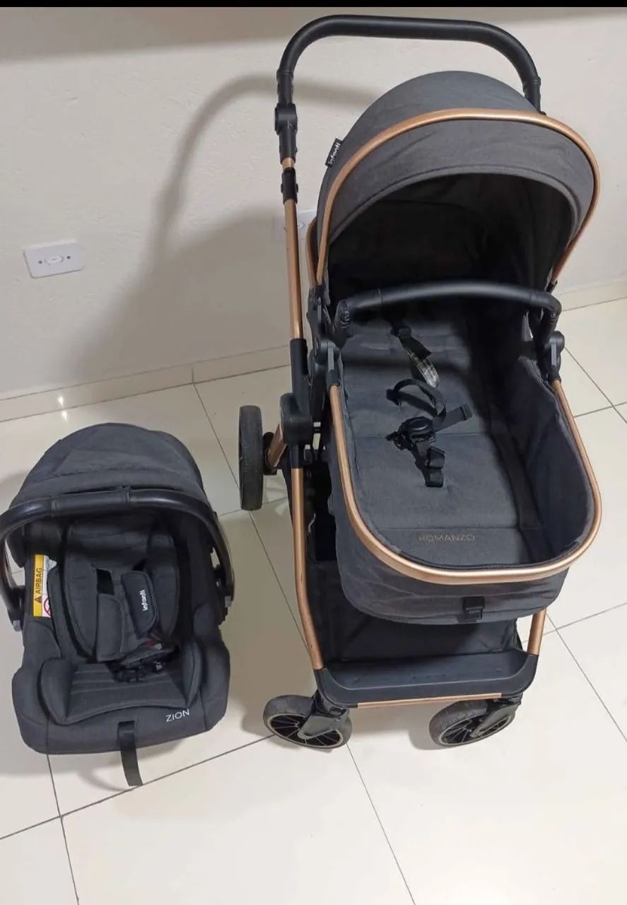 Carrinho de bebê+ bebê conforto 