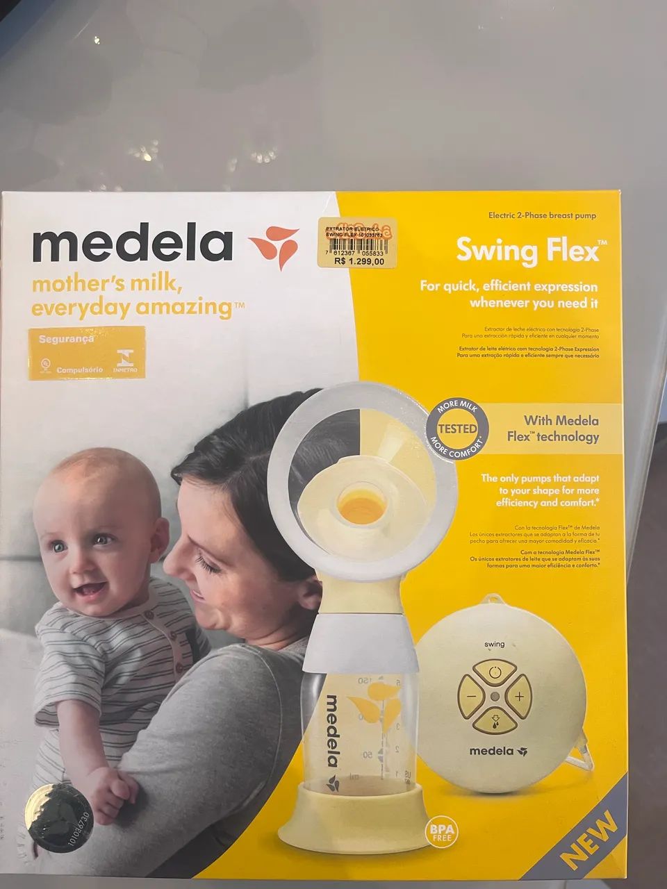 Bomba Tira-Leite Elétrica Medela Swing Flex