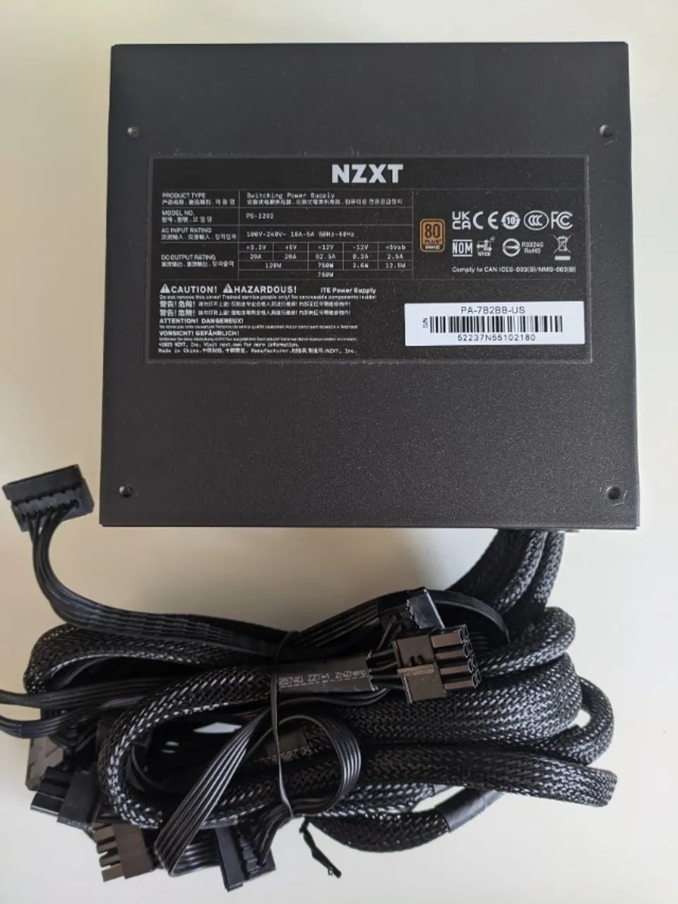 FONTE NZXT C750 750W - 80 PLUS BRONZE - Foto 3