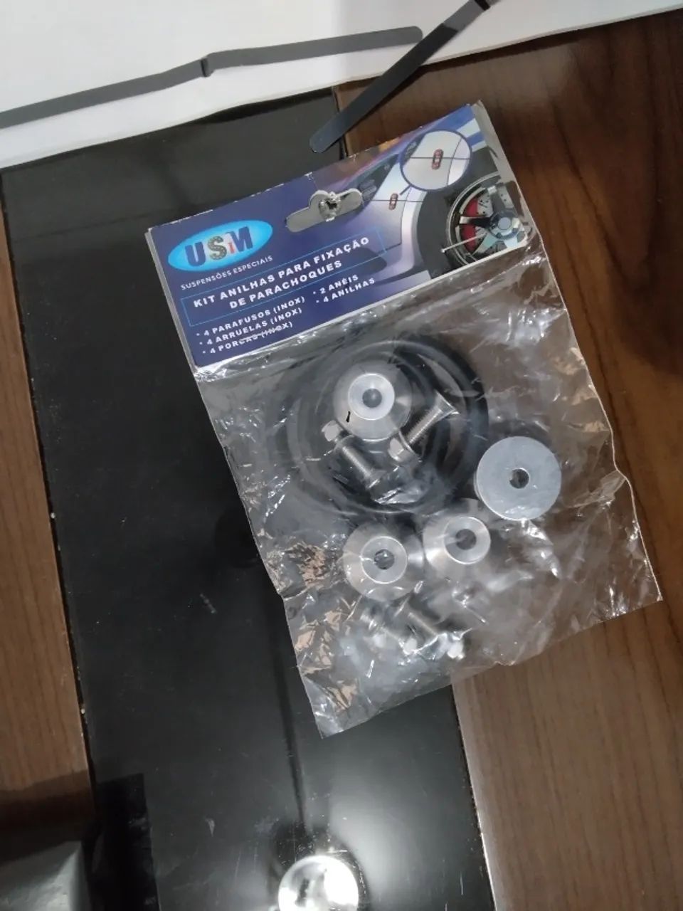 Kit anilha trava parachoque Quick release - Foto 2