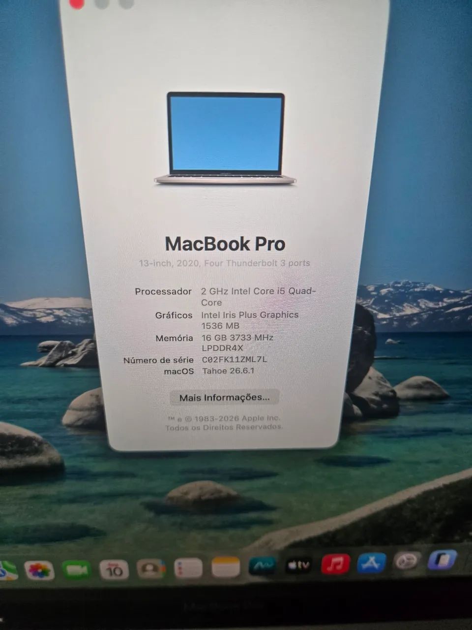 Macbook Pro 2020 (13 polegadas/16 Ram/i5 /512 Ssd /Touch bar/ tela 2k) - Foto 2