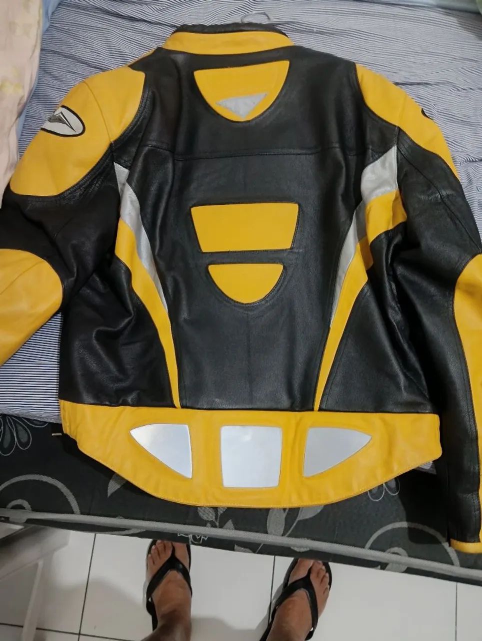 Jaqueta de couro para motociclista  - Foto 4