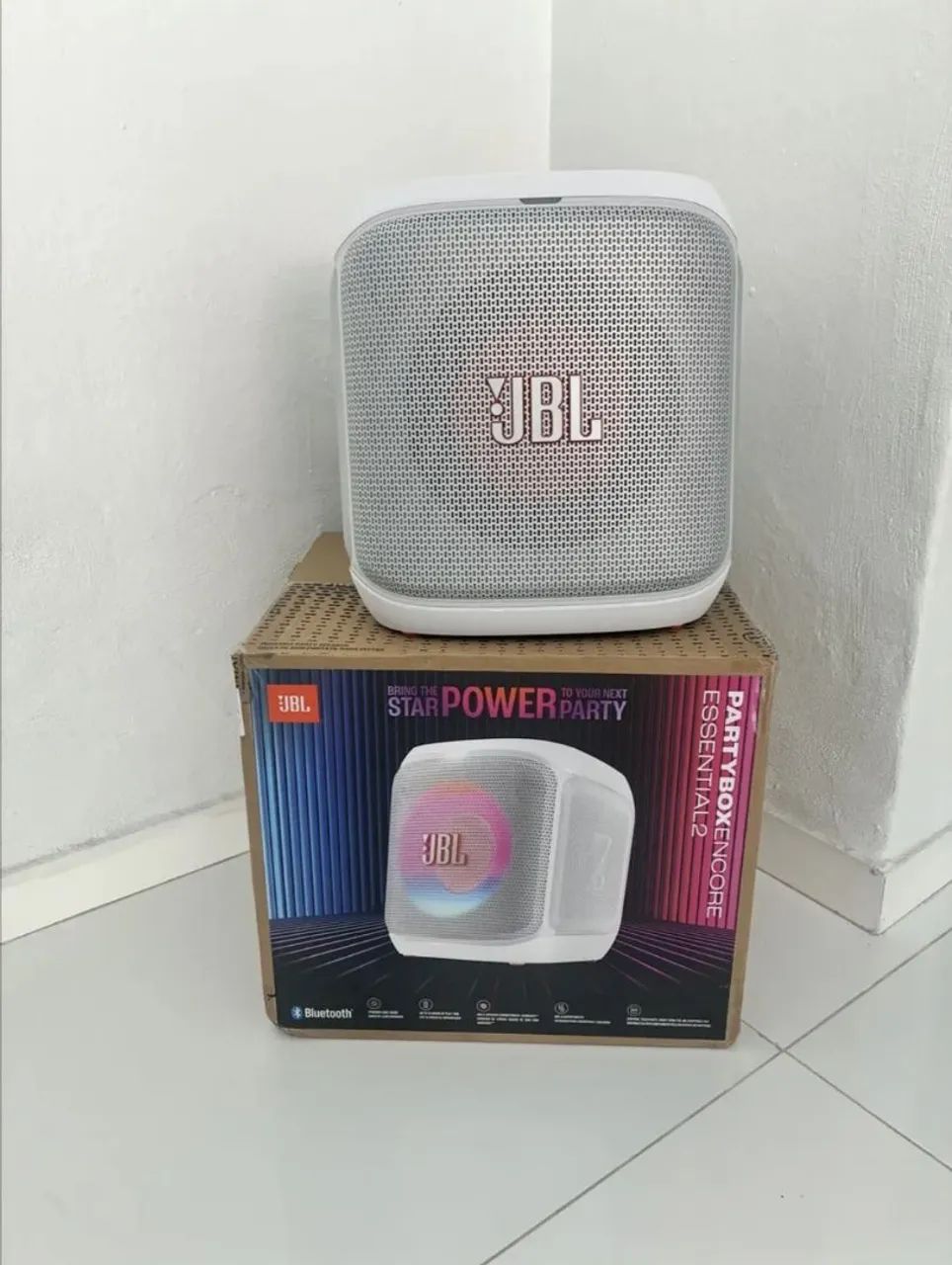 JBL ENCORE Essential Branca Lacrado caixa de som - Foto 4