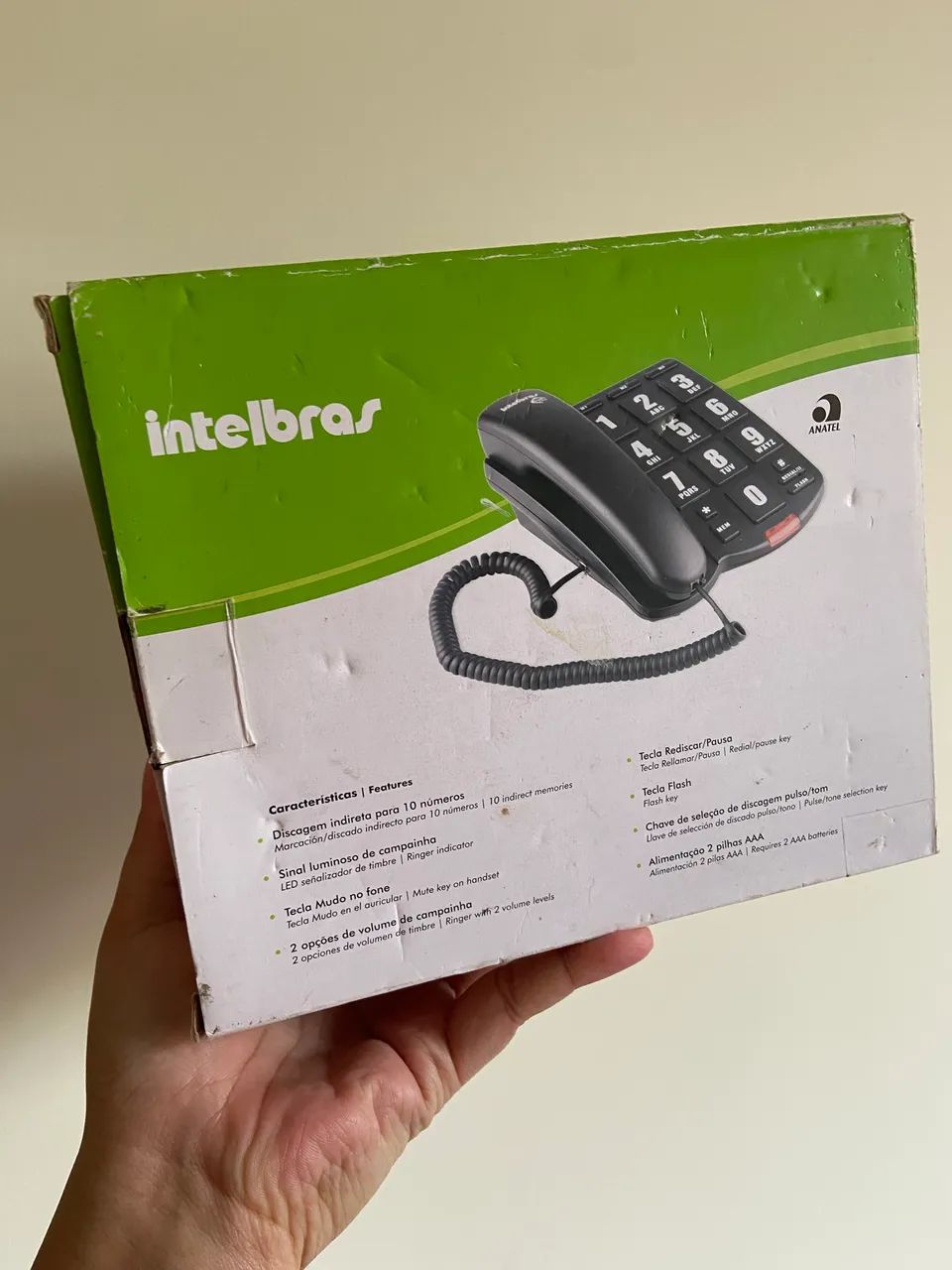 Telefone fixo preto - Intelbras  - Foto 3