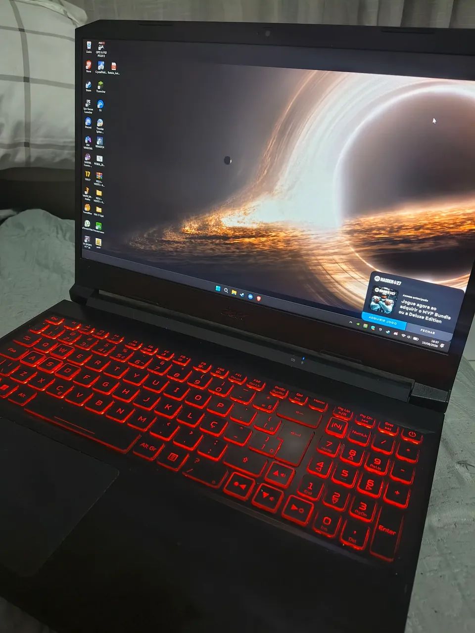 Notebook gamer Acer Nitro 5 gtx1650 16gb de ram