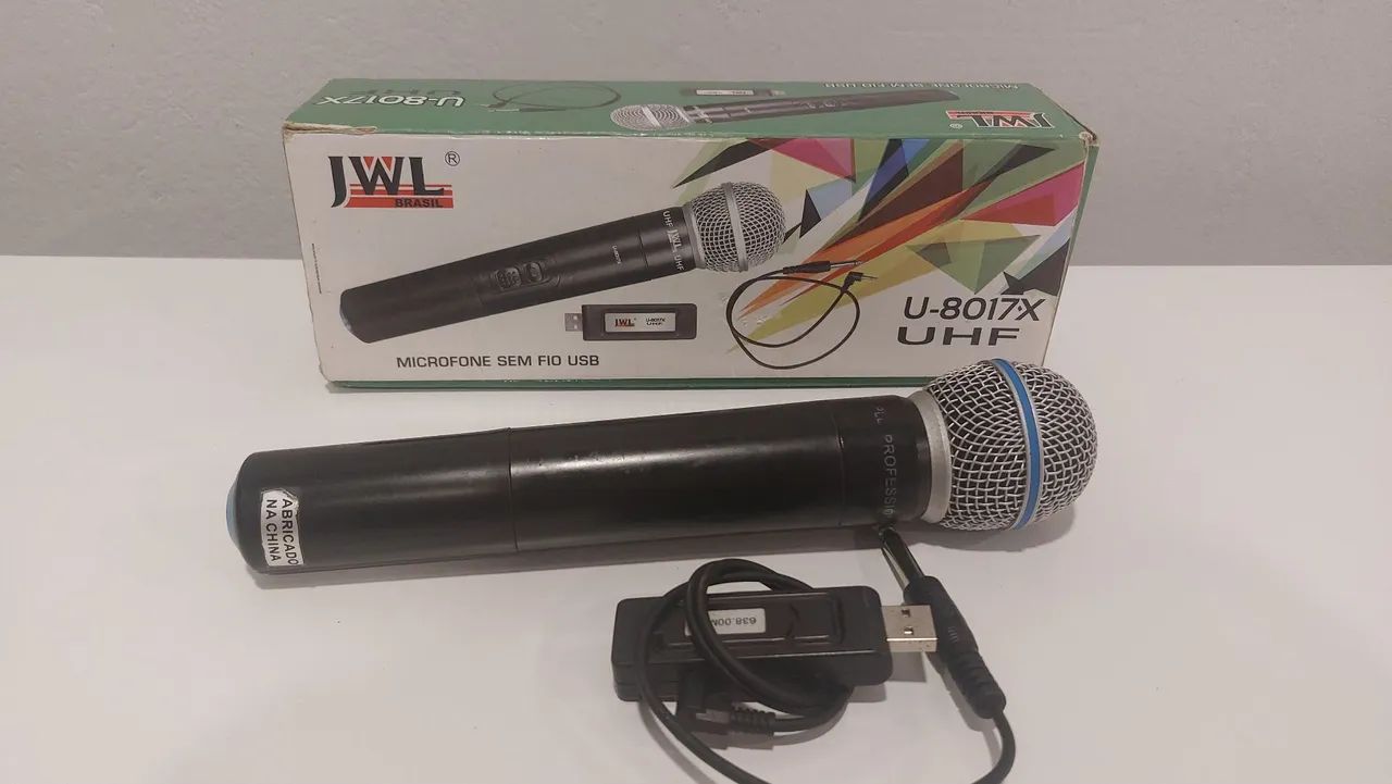 Microfone  UHF u-8017x  JWL