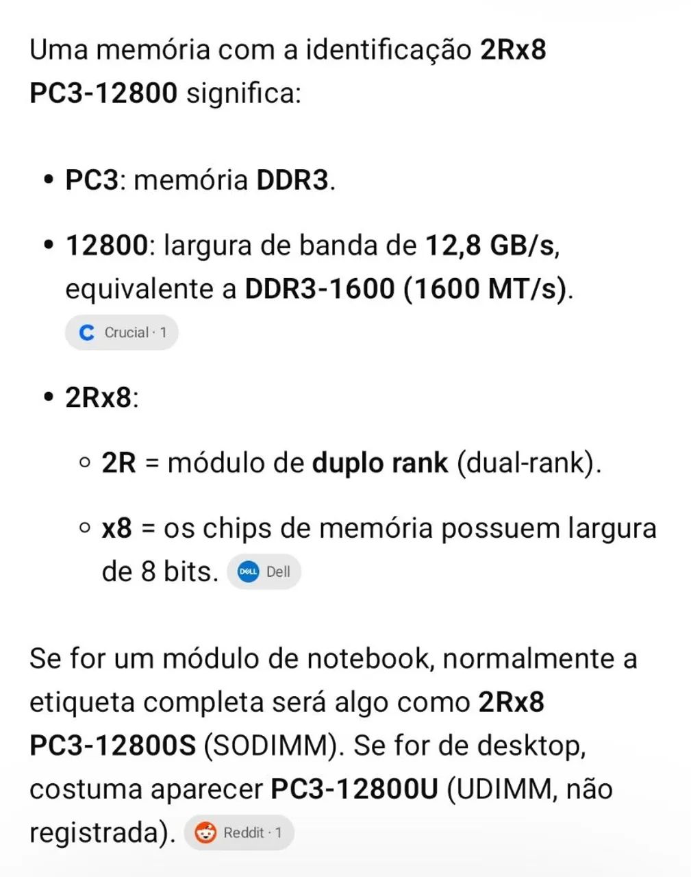 Memória DDR3 8GB 2Rx8 PC3 12800 - Foto 5