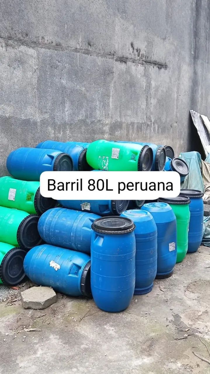 Barril bombona peruana 80L 65,00 cada