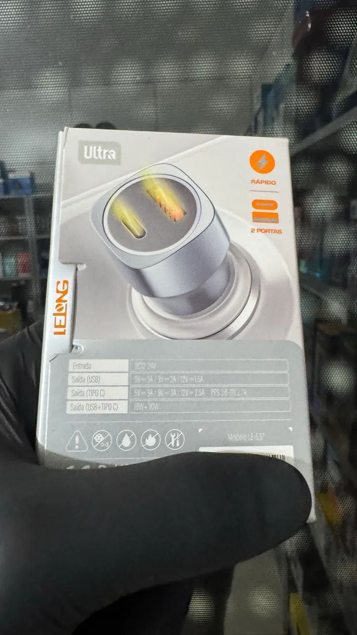 Carregador Veicular Turbo 48W com USB e PD - Foto 2