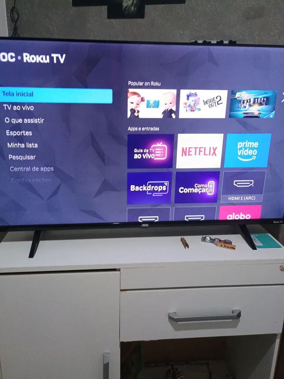 vendo tv 43 polegadas roku - Foto 2
