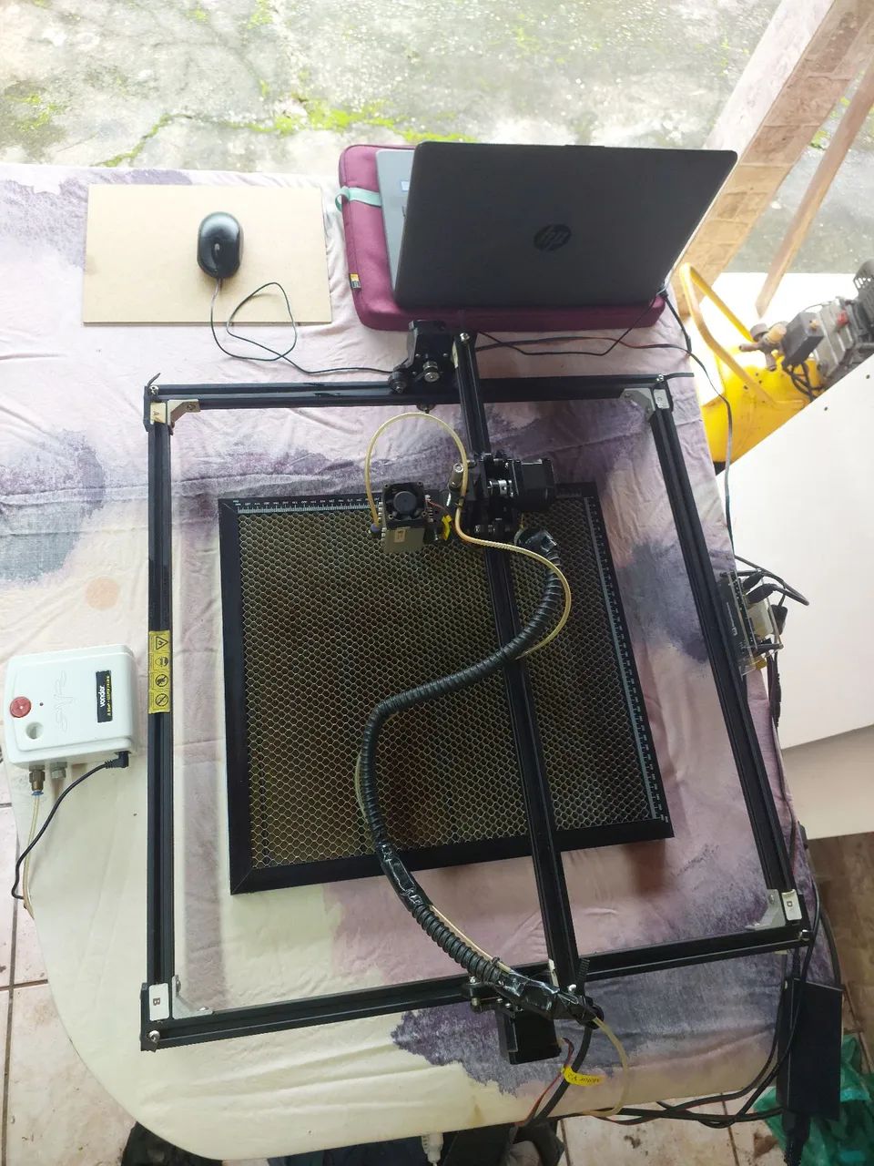 CNC Laser- corte e gravação MDF(completo com notebook) - Foto 3