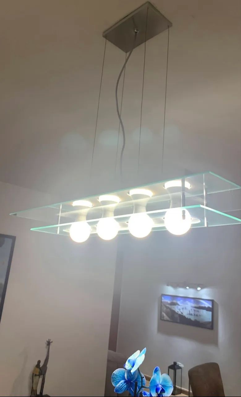 Luminária/Pendente para 4 lâmpadas- Retirada SQN 213- Asa Norte  - Foto 2