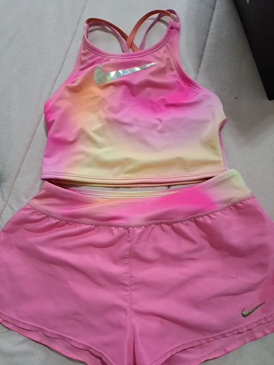 Short e top da nike infantil