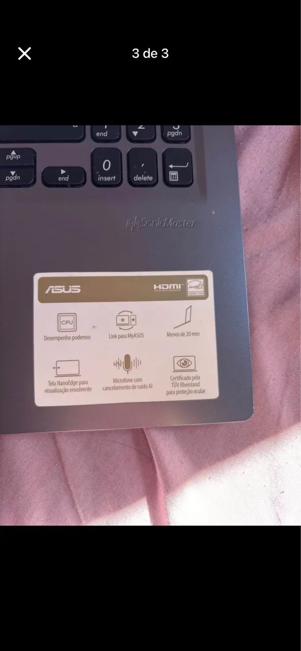 NOTEBOOK ASUS X515 RETIRADA DE PEÇA  - Foto 3