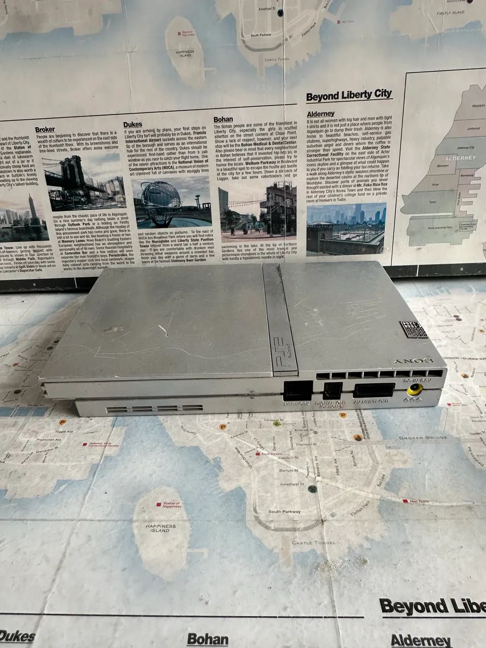 Playstation 2 Slim Cinza com defeito - Foto 2