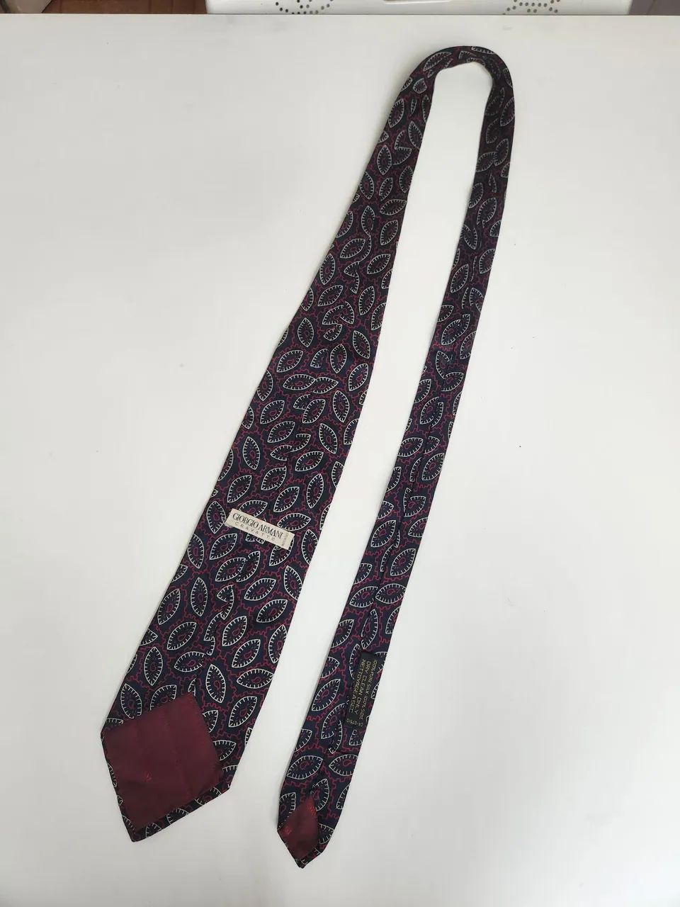 Gravata vintage giorgio armani de seda - Foto 4