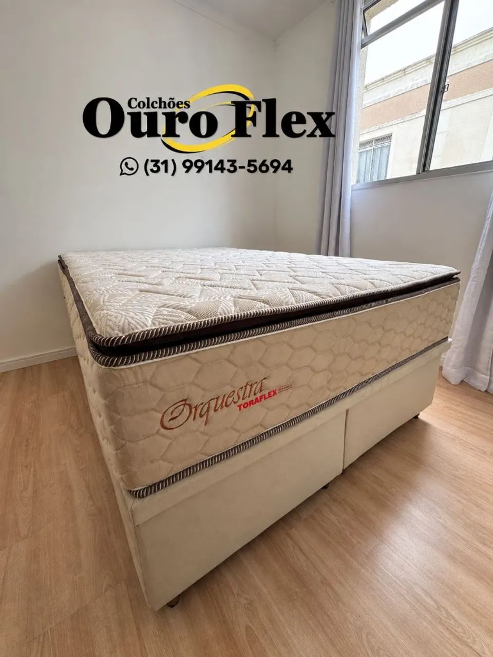 Cama baú casal Bipartido- com Colchão molas ensacadas  - Foto 3