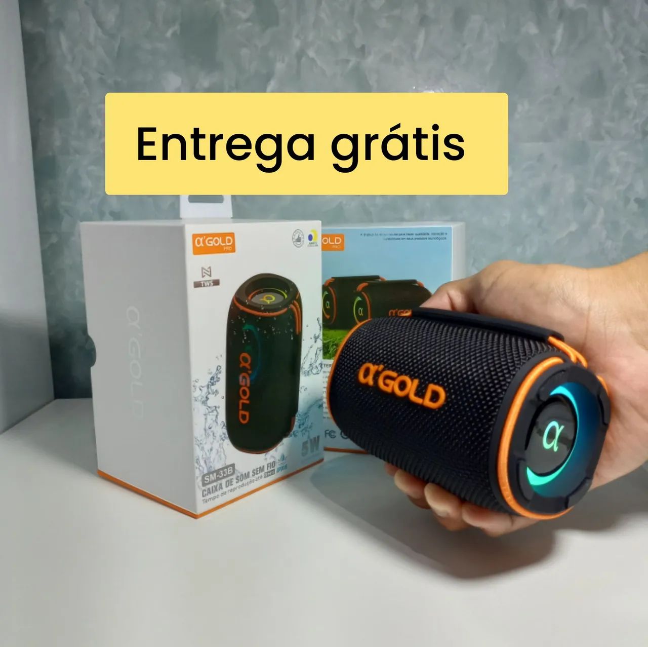 Caixa de Som Bluetooth - Agold