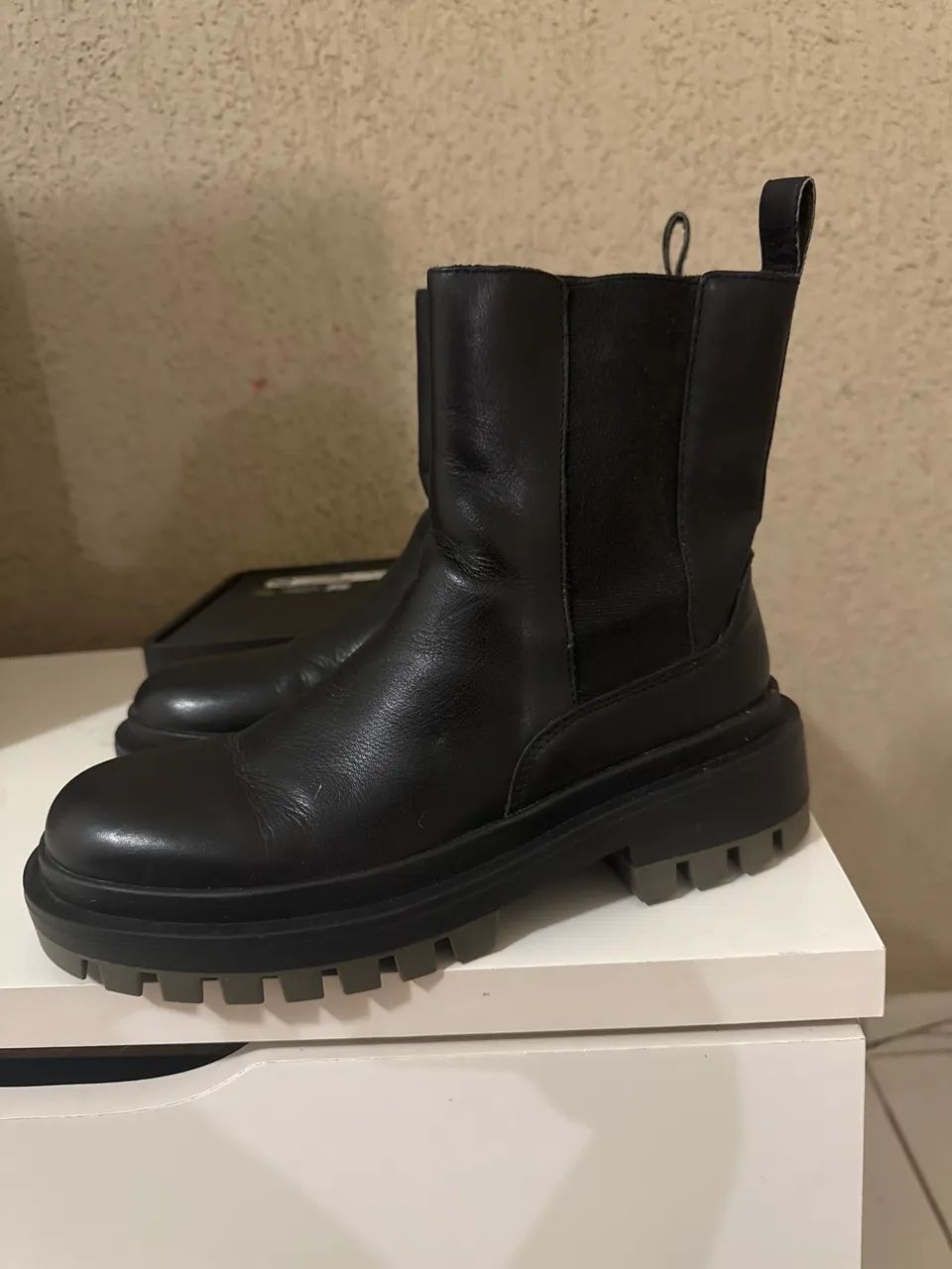 Bota de couro Zara  - Foto 2