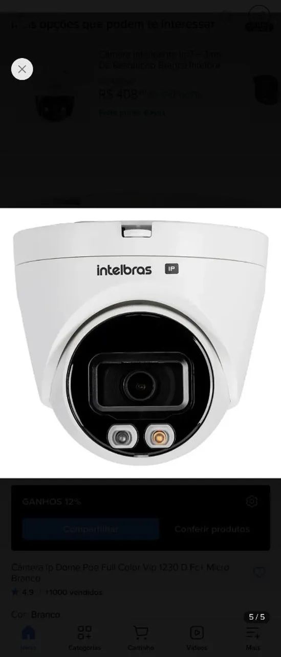 Câmera 1230 Intelbras