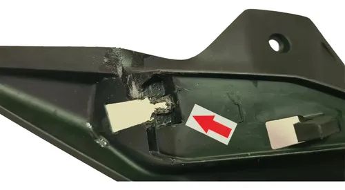 Acabamento Aba Tanque Esq Honda Cb 300f 23/25 Detalhes 61414 Preto - Foto 5