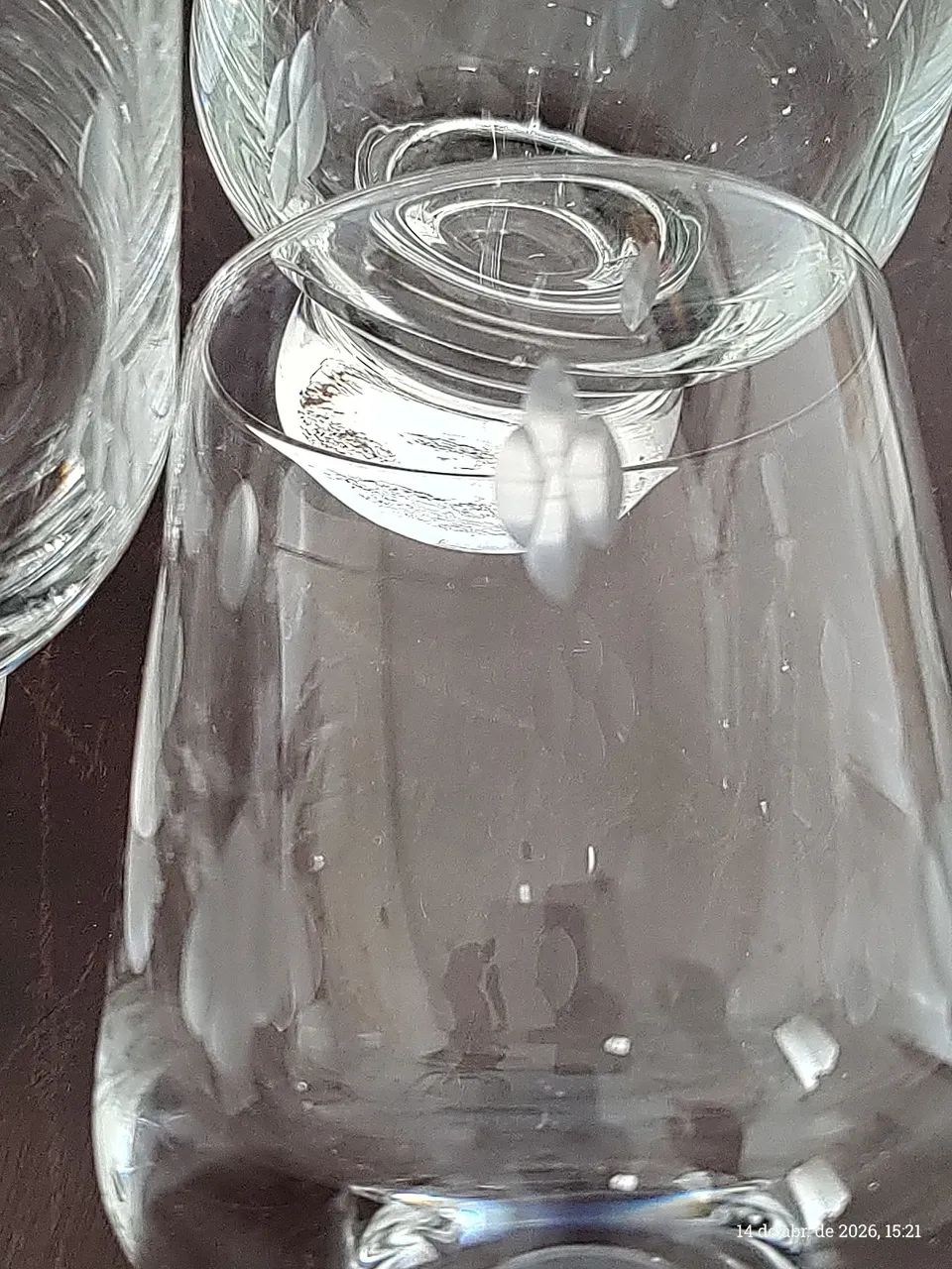 Jogo com 6 taças para coquetel em cristal  - Foto 4