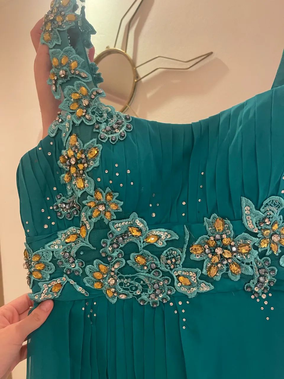vestido de festa verde 40