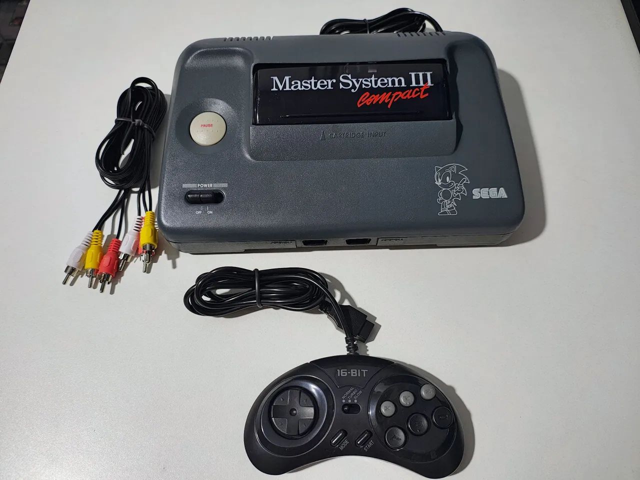 Vídeo Game Master System 3 Compact Sonic com mod. Av.