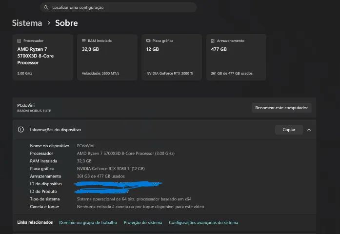 PC Gamer Ryzen 7 + 3080TI - Foto 4