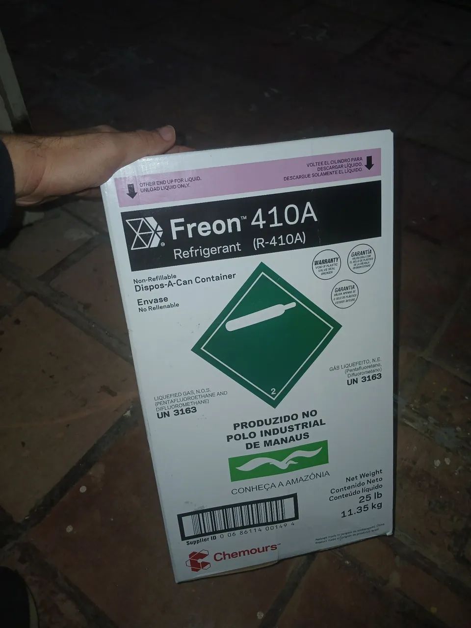 Gás  refrigeração FREON 410A