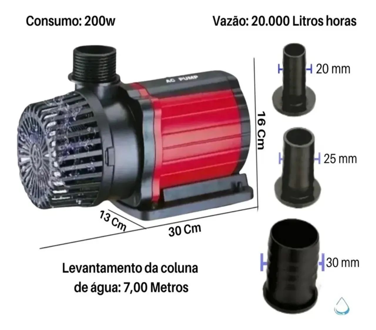 Bomba submersa eletrônica ocean tech ac-6000 110v - Foto 4