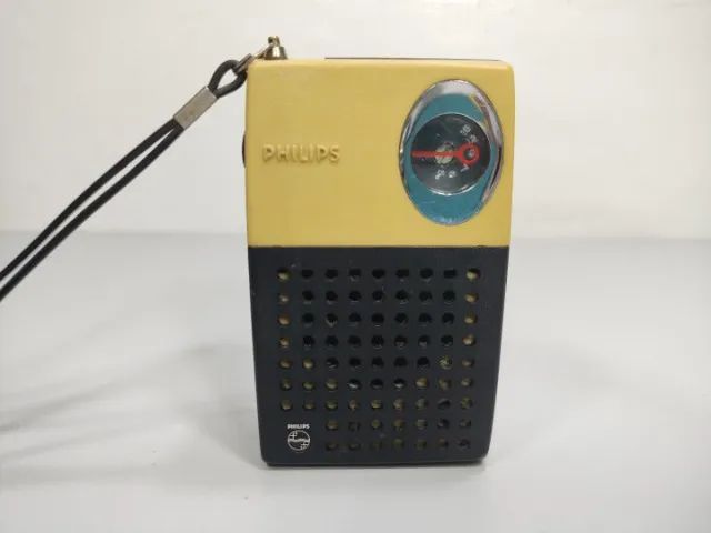 Rádio Radinho Philips Modelo 90 Rl 073 Alemão Funciona Skn Laranja