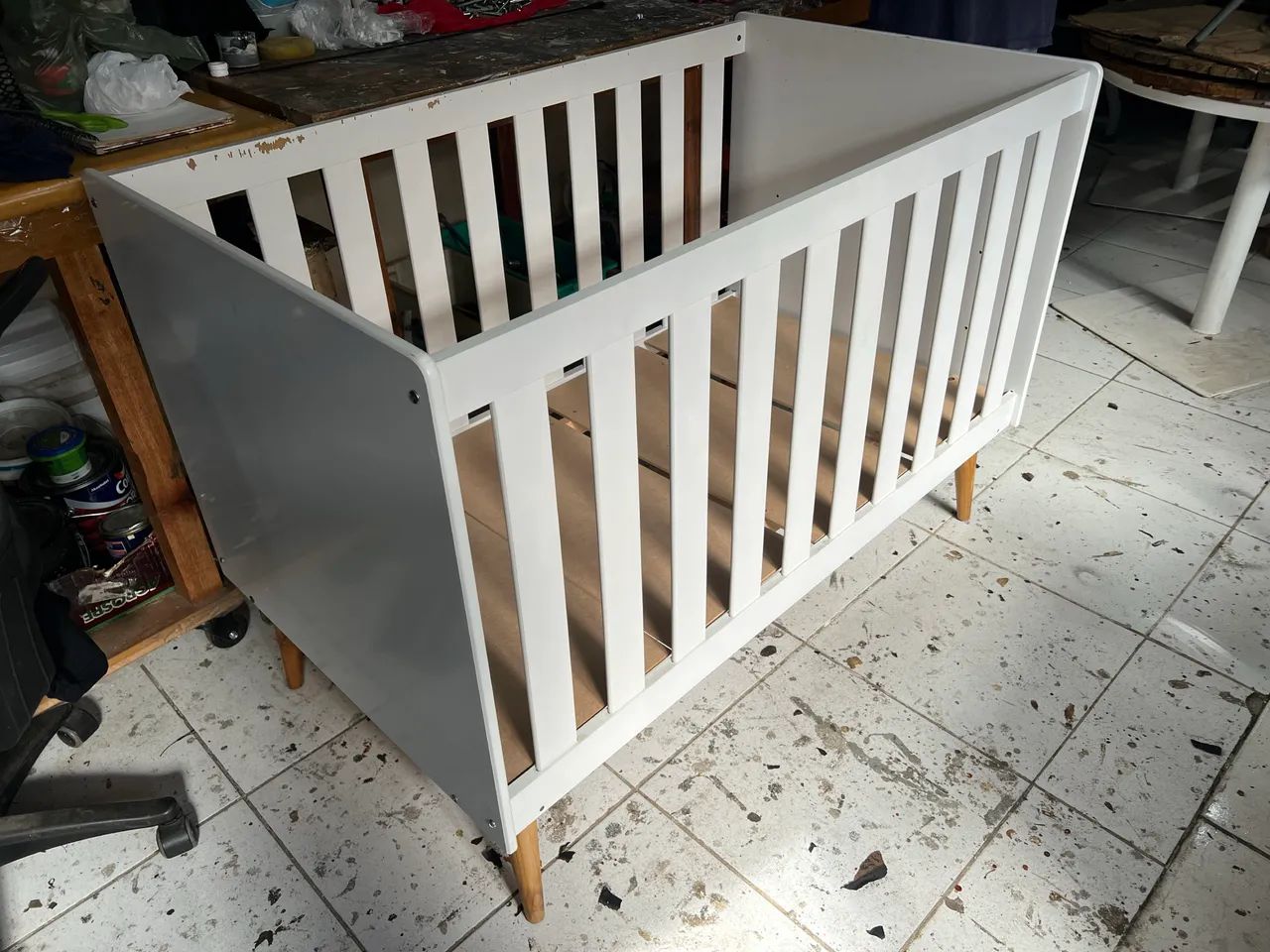 Berço Mini Cama Americano Branco 