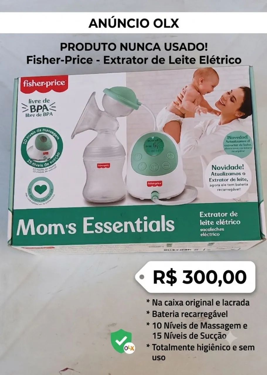 Bomba extratora de leite elétrica 