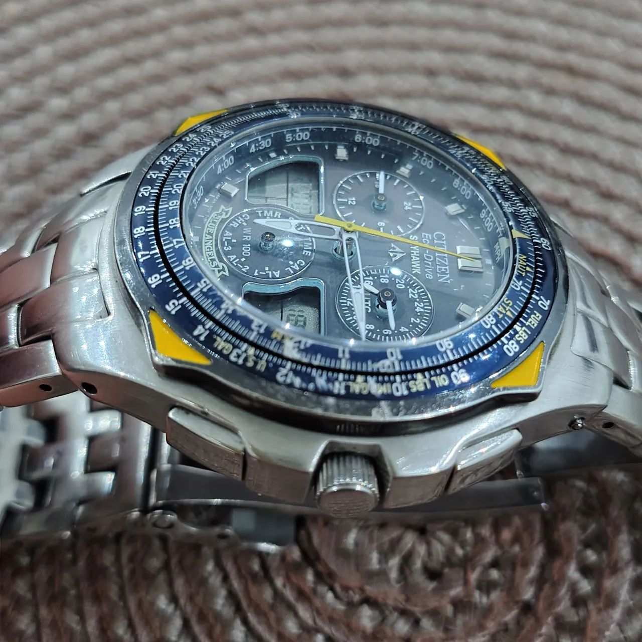 Relógio Citizen skyhawk BLUE Angela c651 - Foto 4