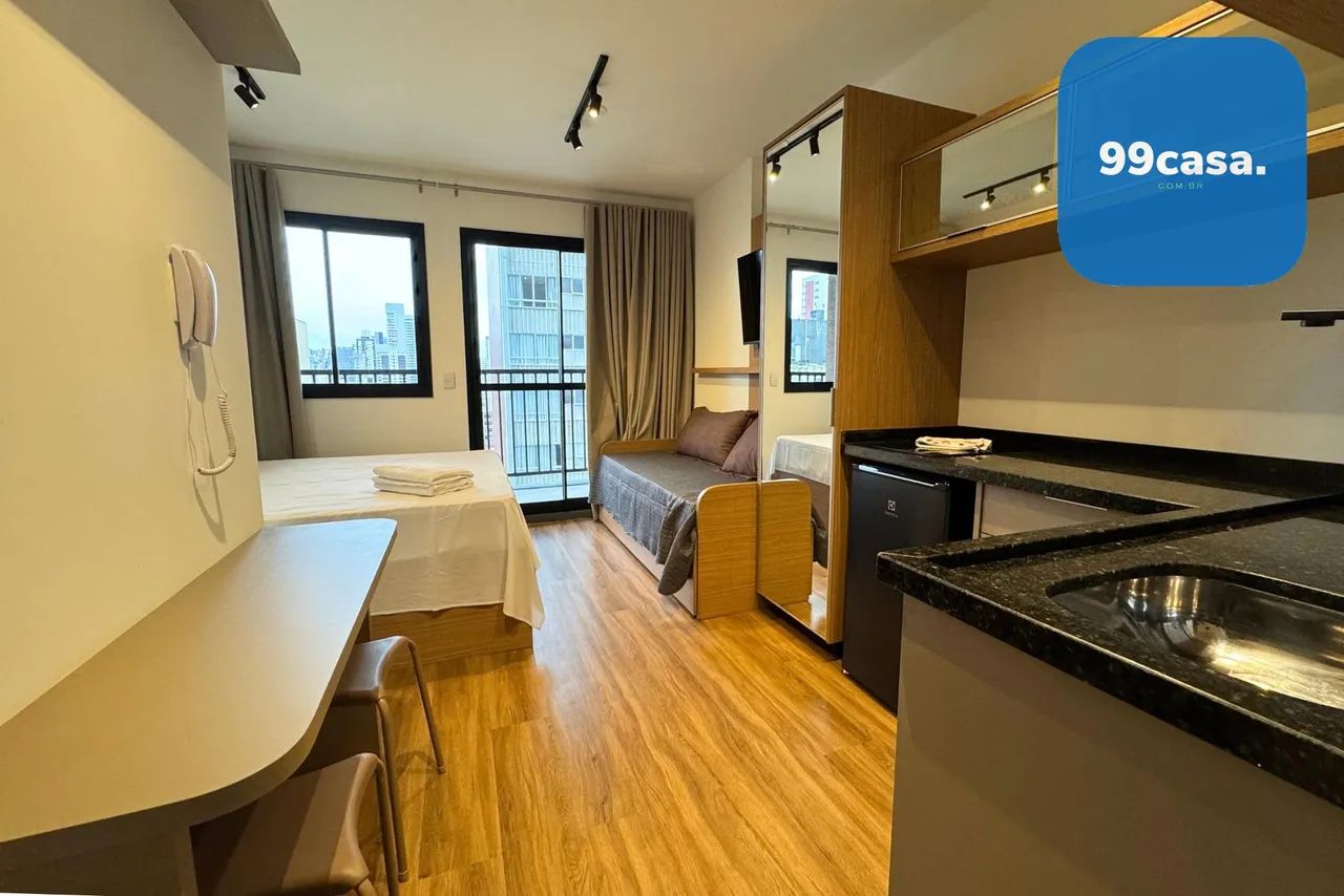 Studio mobiliado à venda no Centro de Curitiba | Pronto para Airbnb | 1 vaga | Ibiza Uniqu