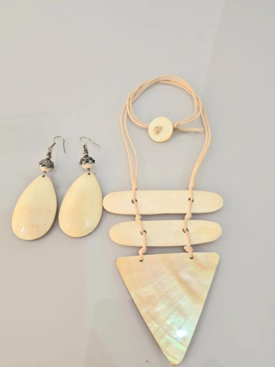 Conjunto de colar é branco  - Foto 4