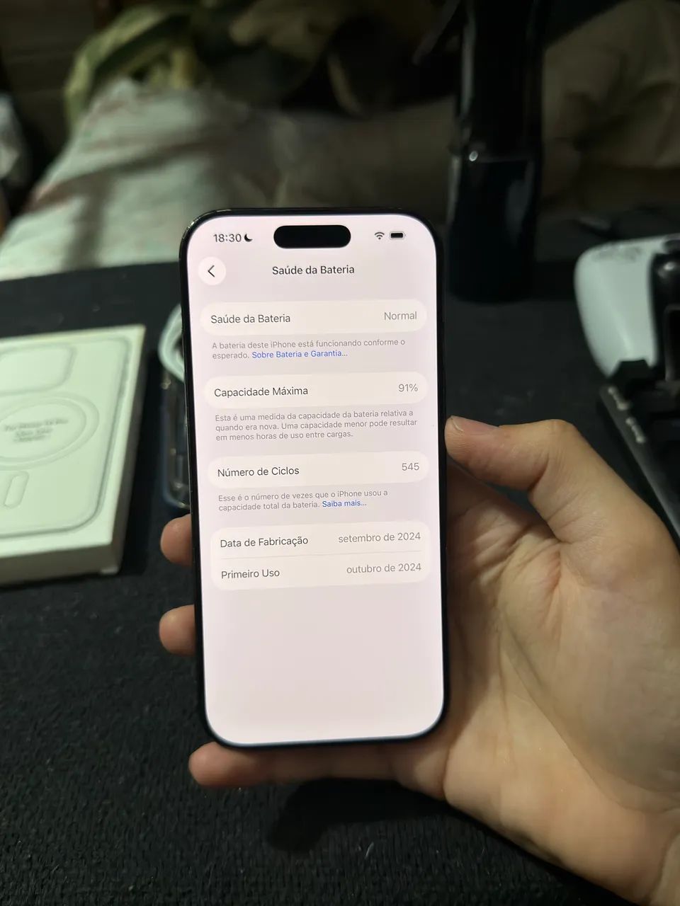 iPhone 16 Pro Black titanium 128gb 91% bateria - Foto 5