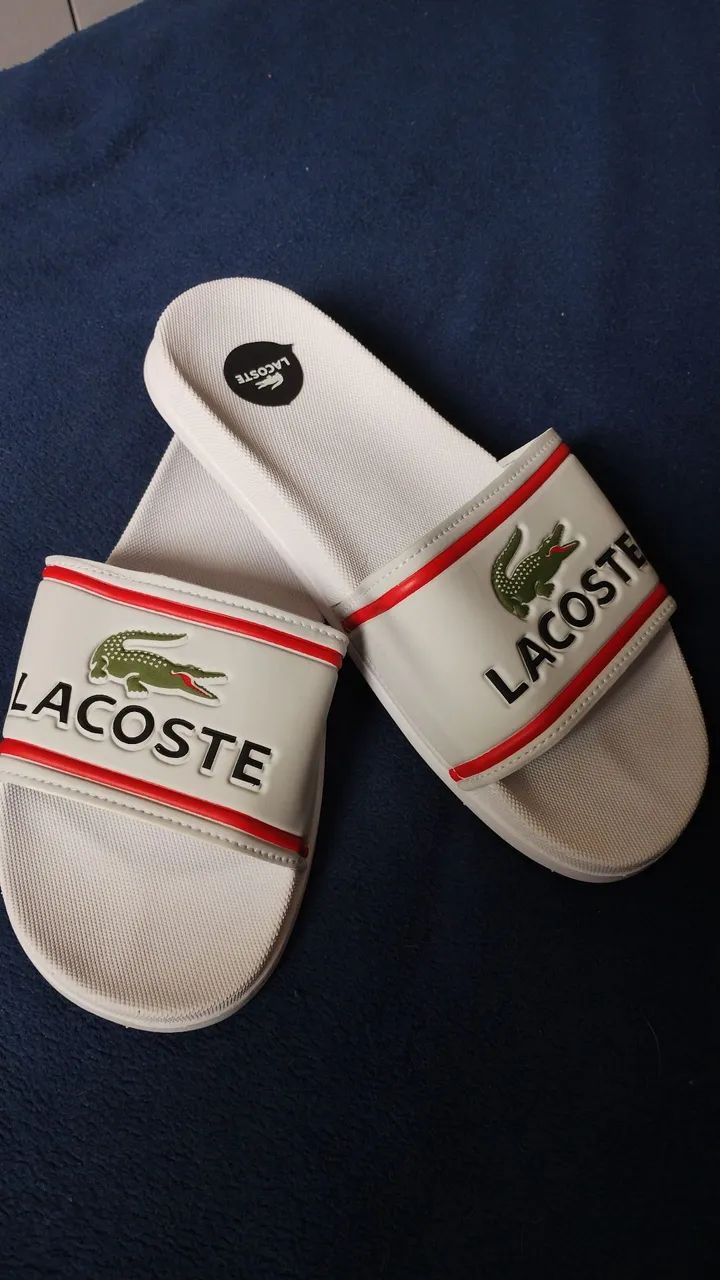 Chinelo Slim Lacoste 42/43 Branco  - Foto 2