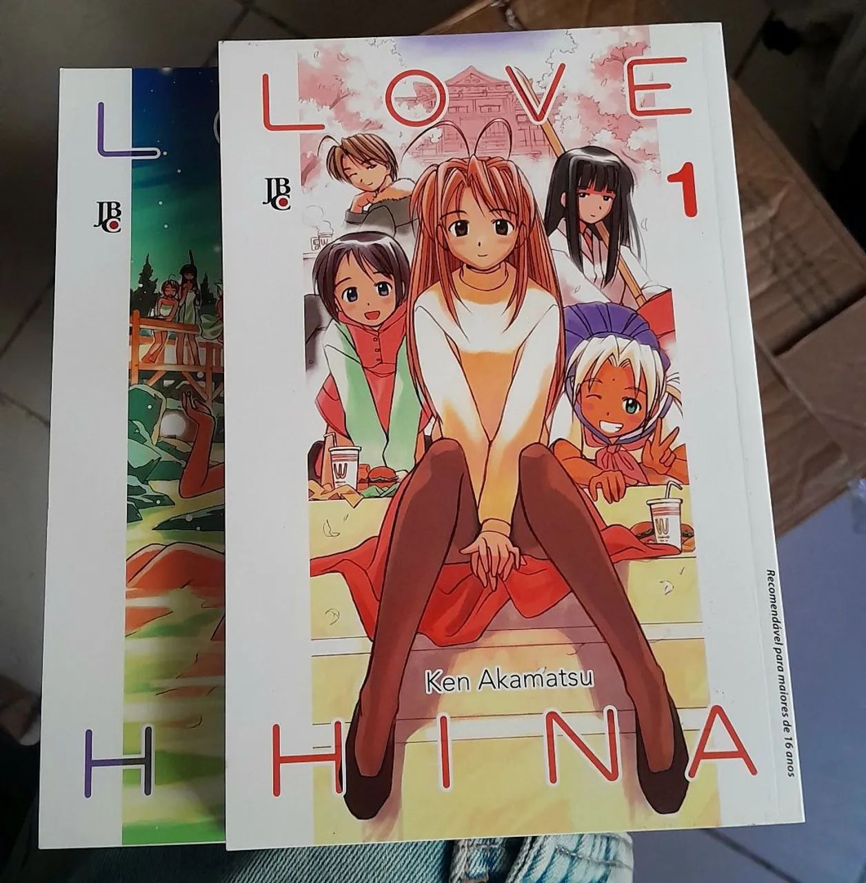 Volumes 1 e 2 de Love Hina (com bottom de brinde)
